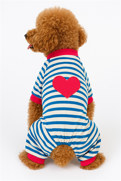 Küçük Irk Pinky Heart Kedi Kıyafeti Köpek Kıyafeti Köpek Tulumu (1-10KG)