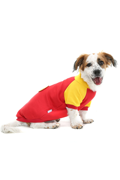 Küçük Irk Red Ball Kedi -köpek Sweati-kedi Köpek Kiyafeti
