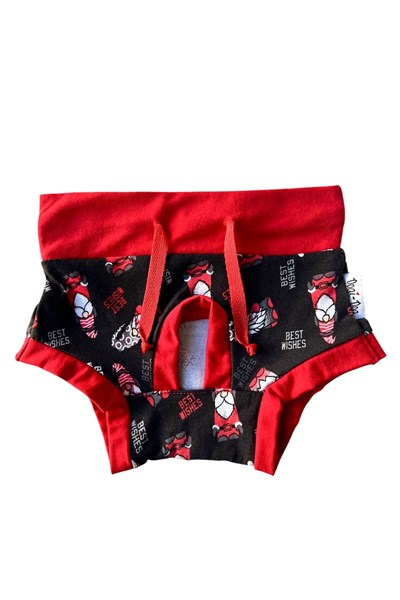 Küçük Irk Red Santa Köpek Regl Çamaşırı (0,5-10kg)
