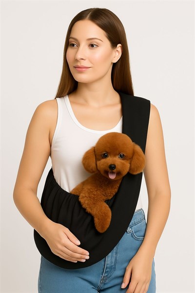 Küçük Irk Siyah Köpek Taşıma Çantası (1-8KG)
