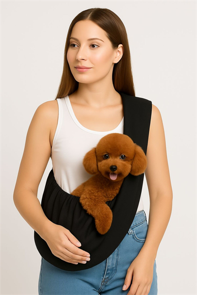 Küçük Irk Siyah Köpek Taşıma Çantası (1-8KG)