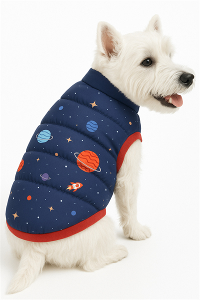 Küçük Irk Space Anorak Puf Kedi &köpek Yeleği