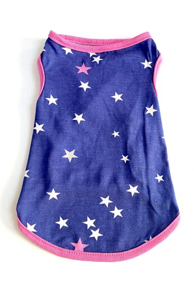 Küçük Irk Star Pink Kedi & Köpek Atleti (1-10 Kg)