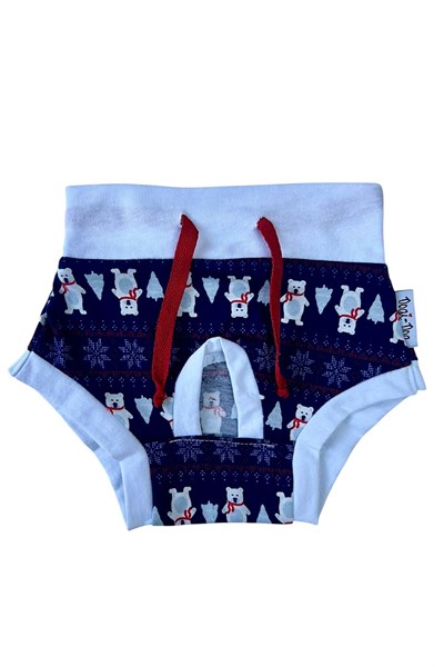 Küçük Irk White Bear Köpek Regl İç Çamaşırı (0,5-15KG)