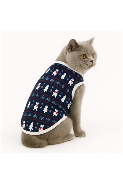 Küçük Irk White Bear Yılbaşı Kedi-Köpek Atleti (0,5-10 KG)