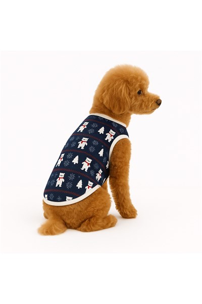 Küçük Irk White Bear Yılbaşı Kedi-Köpek Atleti (0,5-10 KG)