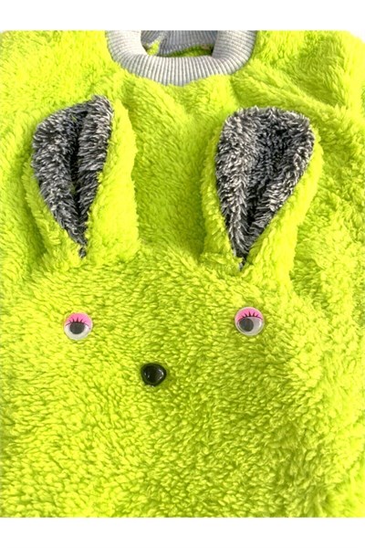 Küçük Irk Yeşil Rabbit Polar Kedi & Köpek Sweati (1-11 Kg )