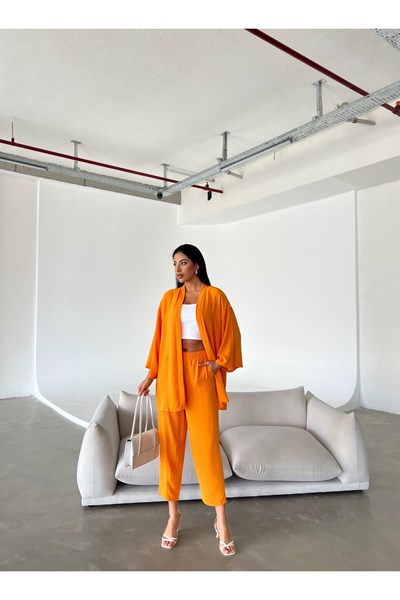 Kadın Kimono&Pantolon Takım
