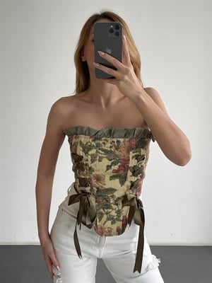 Vintage Goblen Korse Büstiyer