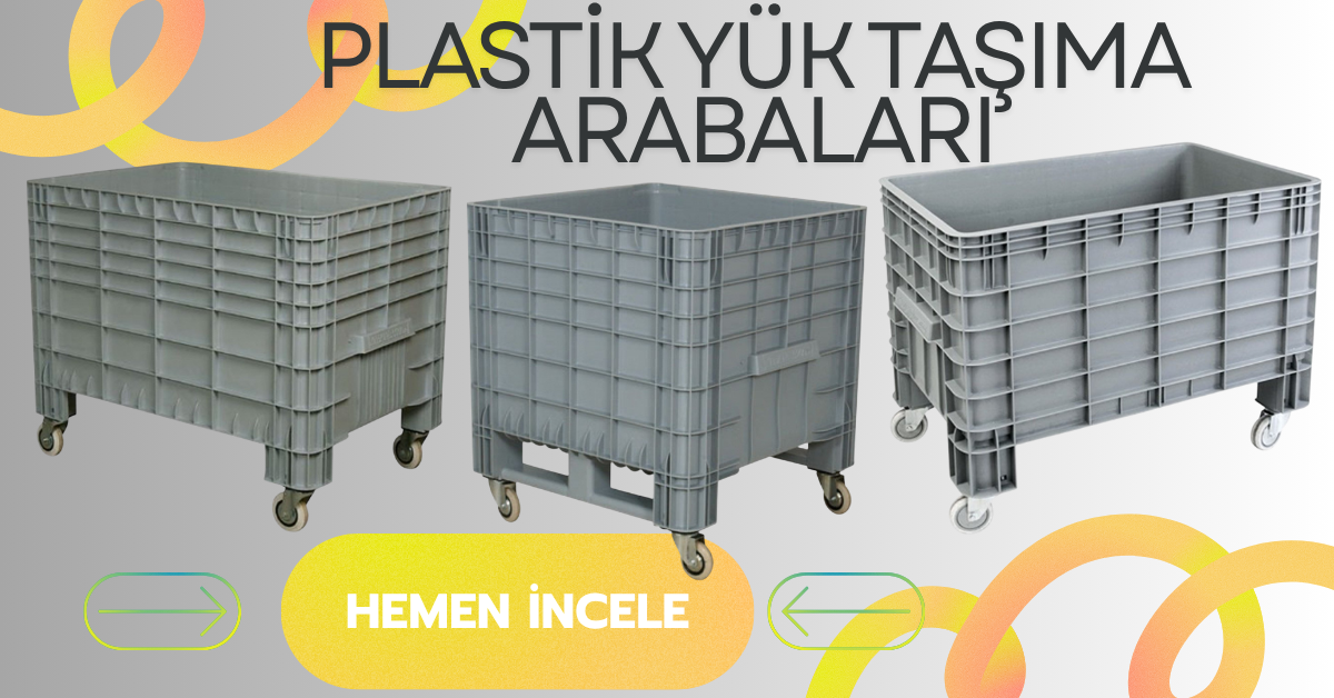 Çamaşır Toplama Ve Plastik Sanayi Tipi Taşıma Arabaları