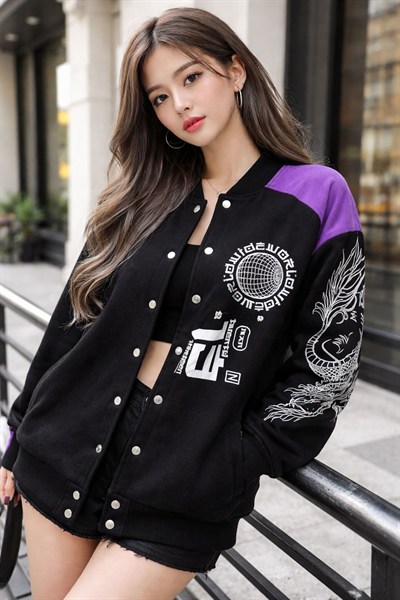 Oversize Dragon Kolej Ceket