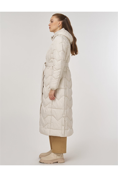 Kayra Cep Detaylı Anorak Mont Ekru