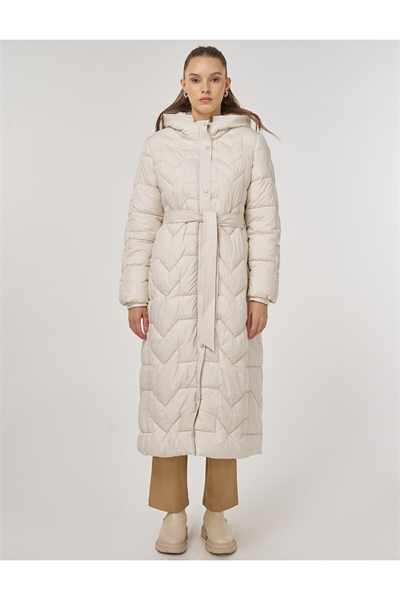 Kayra Cep Detaylı Anorak Mont Ekru