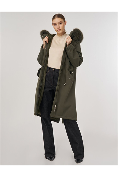 Kayra Cep Detaylı Anorak Mont Haki