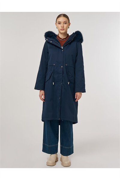 Kayra Cep Detaylı Anorak Mont Lacivert