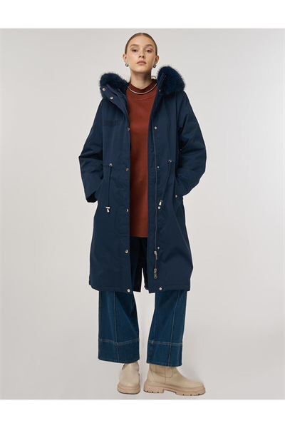 Kayra Cep Detaylı Anorak Mont Lacivert