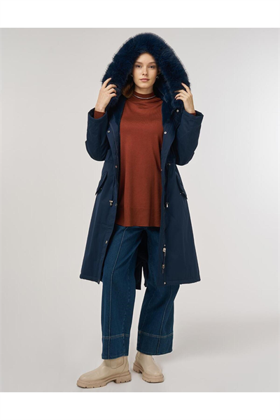 Kayra Cep Detaylı Anorak Mont Lacivert