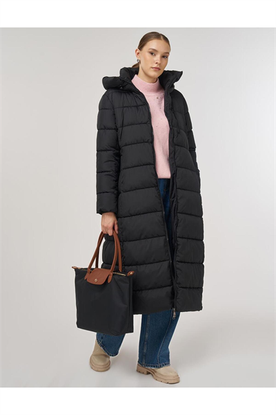 Kayra Fermuar Detaylı Anorak Mont Siyah