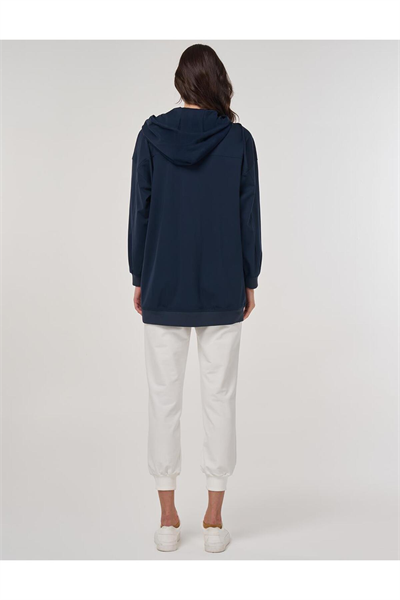 Kayra İşlemeli Rayon Sweatshirt Yeşil