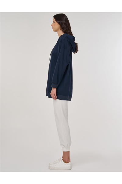 Kayra İşlemeli Rayon Sweatshirt Yeşil