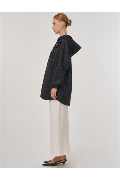Kayra İşlemeli Sweatshirt Siyah
