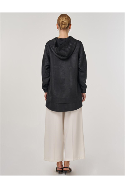 Kayra İşlemeli Sweatshirt Siyah