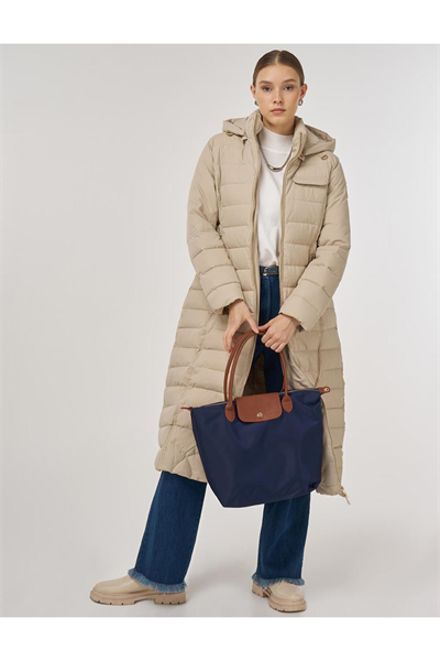 Kayra Kapüşonlu Anorak Mont Taş