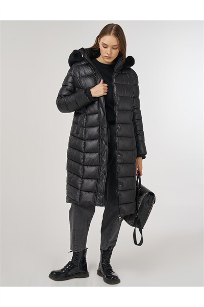 Kayra Logo Detaylı Anorak Mont Siyah