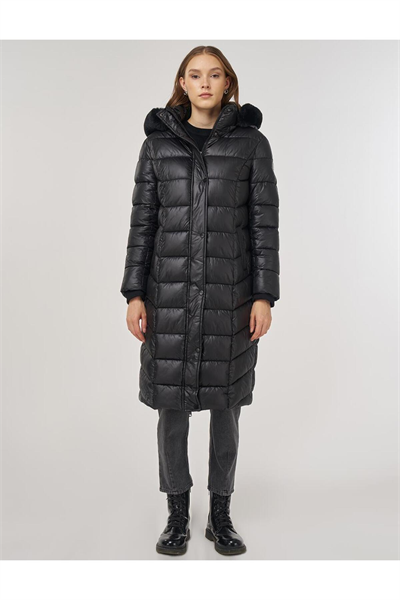 Kayra Logo Detaylı Anorak Mont Siyah