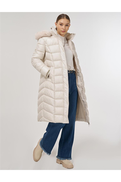 Kayra Logo Detaylı Anorak Mont Taş