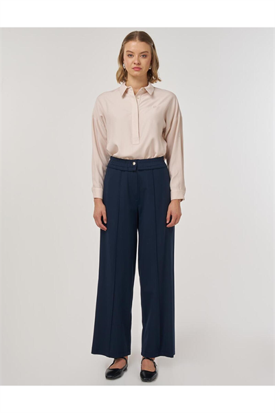 Kayra Rahat Kesim Rayon Pantolon Lacivert