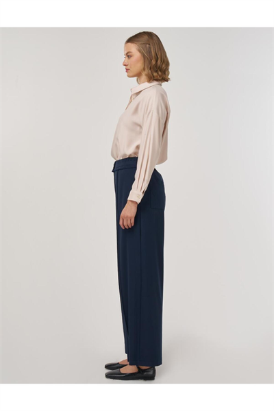 Kayra Rahat Kesim Rayon Pantolon Lacivert