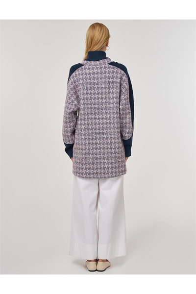 Kayra Triko Garnili Sweatshirt Yeşil