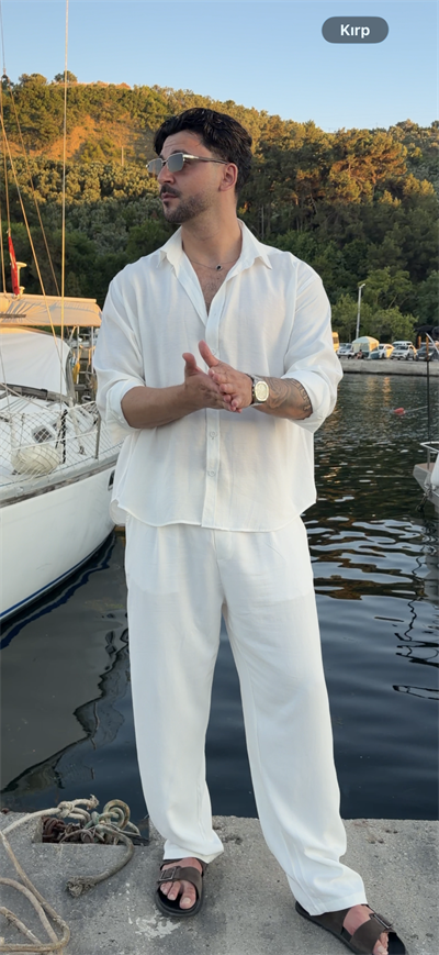 Premium beyaz oversize gömlek