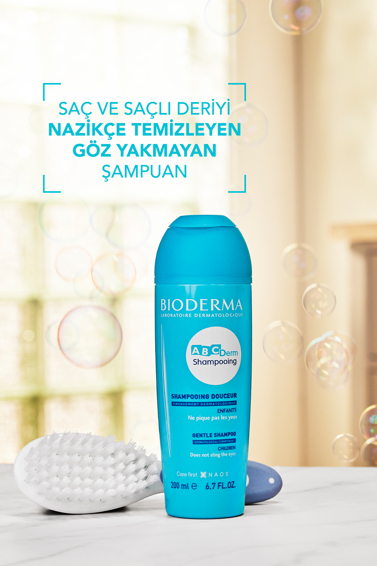 Bioderma ABCDerm Gentle Shampoo Göz Yakmayan Bebek Şampuanı 200 ml