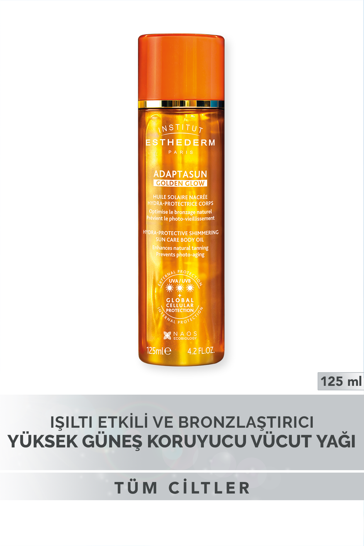 Institut Esthederm Adaptasun Golden Glow Bronzlaştırıcı Vücut Sütü 125 ml