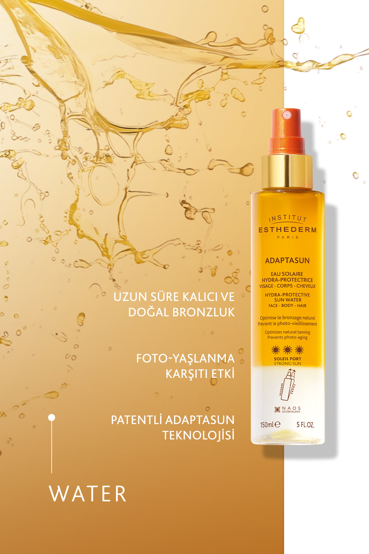 Institut Esthederm Adaptasun Hydra Protective Su Formda Güneş Koruyucu 150 ml