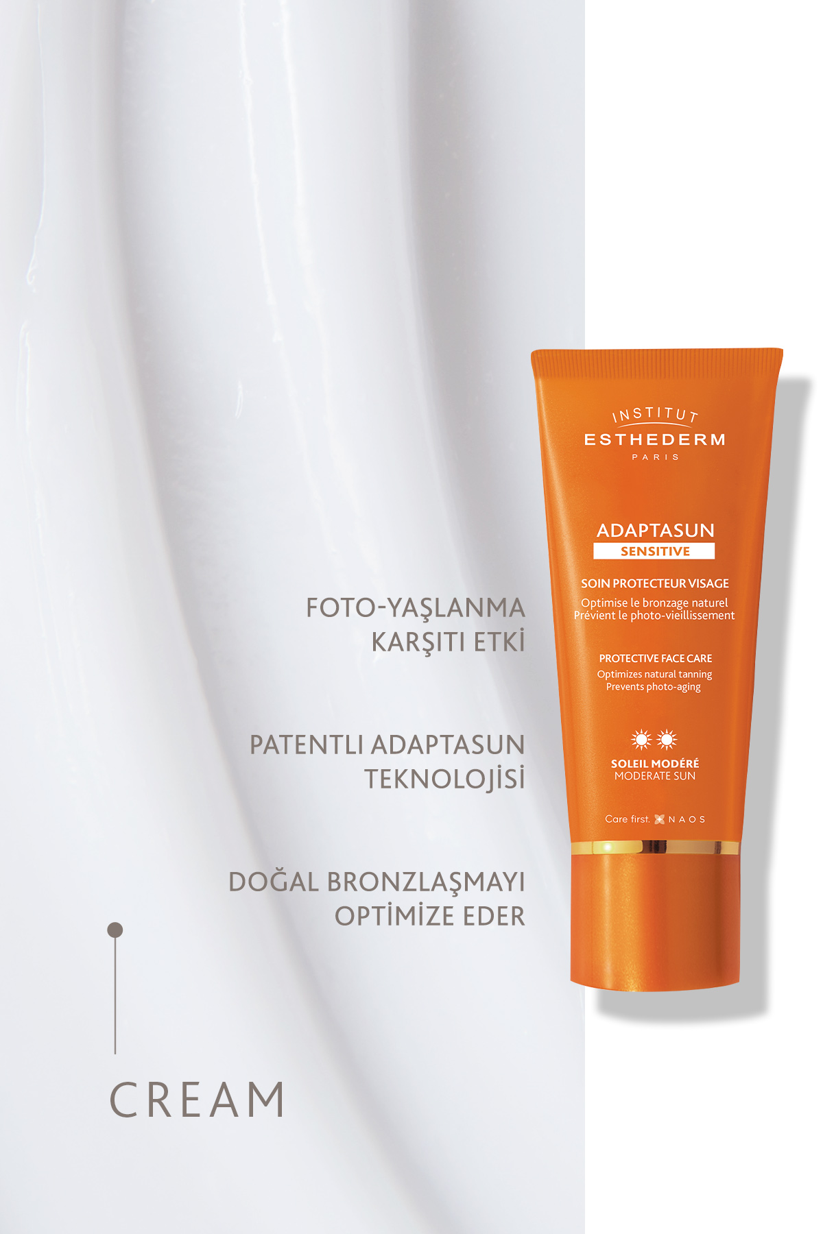 Institut Esthederm Adaptasun Sensitive Hassas Cilt Güneş Kremi 50 ml