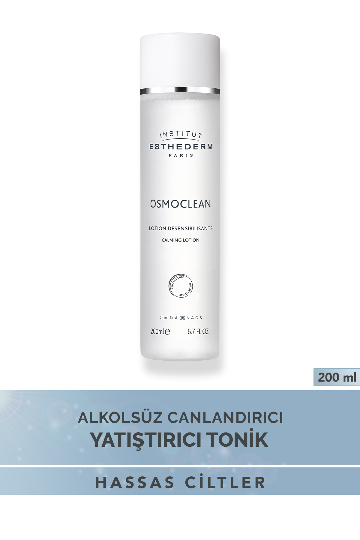 Institut Esthederm Osmoclean Alcohol-Free Calming Hassas Ciltler için Alkolsüz Tonik 200 ml
