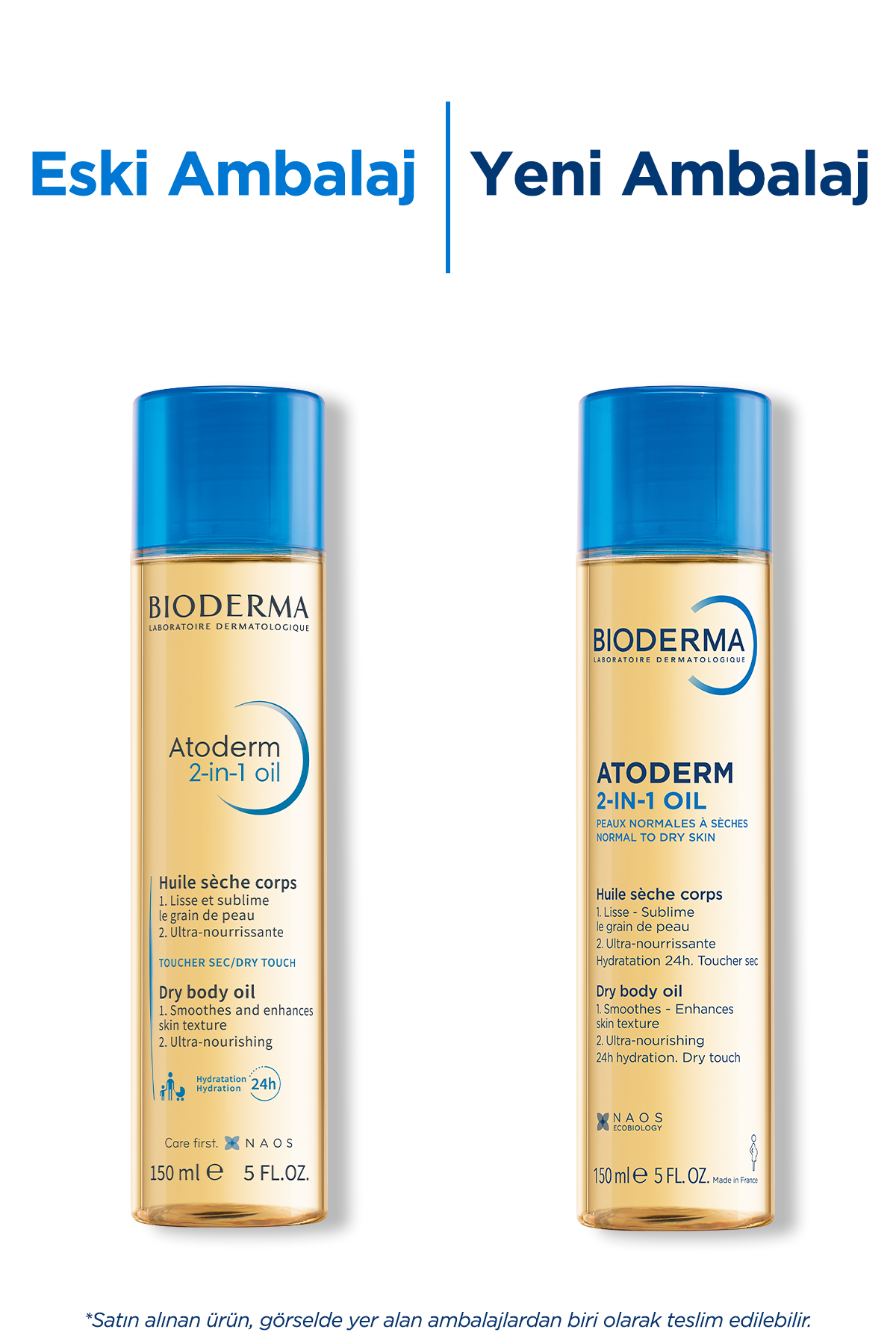 Bioderma Atoderm 2-in-1 Body Oil Çatlak Önleyici, Besleyici, Nemlendirici Kuru Yağ 150 ml