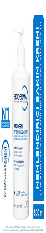 Atoderm Intensive Balm Çok Kuru Atopi Eğilimli Cilt Nemlendirici Onarıcı Krem Yetişkin, Çocuk 500 ml