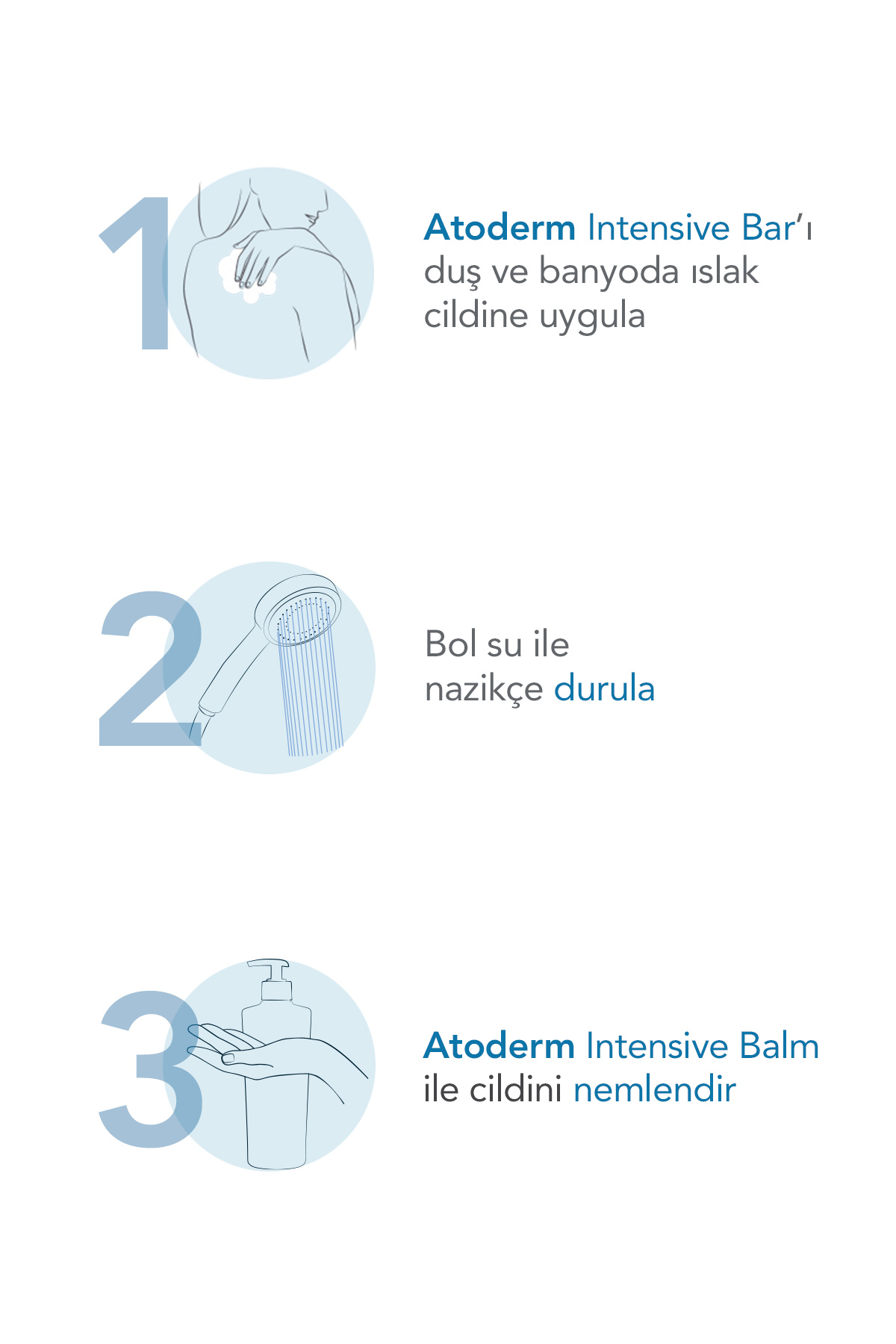 Bioderma Atoderm Intensive Bar Atopi Eğilimli Ciltler Nemlendirici, Temizleyici Sabun 150 gr