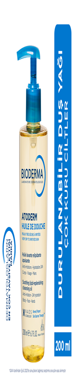 Bioderma Atoderm Shower Oil Çok Kuru Ciltler için Nemlendirici Besleyici Duş Yağı 200 ml
