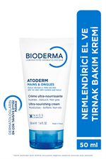 Bioderma Atoderm Hand & Nail Cream Besleyici Onarıcı El ve Tırnak Bakım Kremi 50 ml