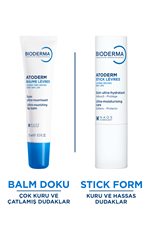 Bioderma Atoderm Lip Balm Kuru, Çatlamış Dudaklar Onarıcı & Nemlendirici Dudak Kremi 15 ml
