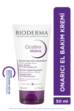 Bioderma Cicabio Hand Cream Kuruluktan Çatlamış Eller için Onarıcı, Yoğun Nemlendirici El Kremi 50 ml