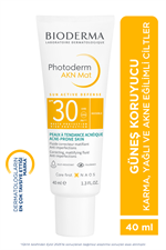 Bioderma Photoderm AKN Mat Yağlı Akne Eğilimli Sivilce Karşıtı Güneş Kremi 40 ml