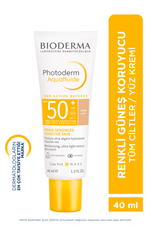 Bioderma Photoderm Aquafluid SPF50+ Tüm Ciltler Yüksek Korumalı Renkli Güneş Kremi 40 ml