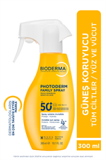 Bioderma Photoderm Spray SPF50+ Tüm Ciltler için Sprey Formda Yüksek Korumalı Güneş Kremi 300 ml