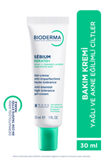 Bioderma Sebium Kerato+ Sivilce, Akne Lekesi ve Siyah Nokta Karşıtı Nemlendirici Krem 30 ml